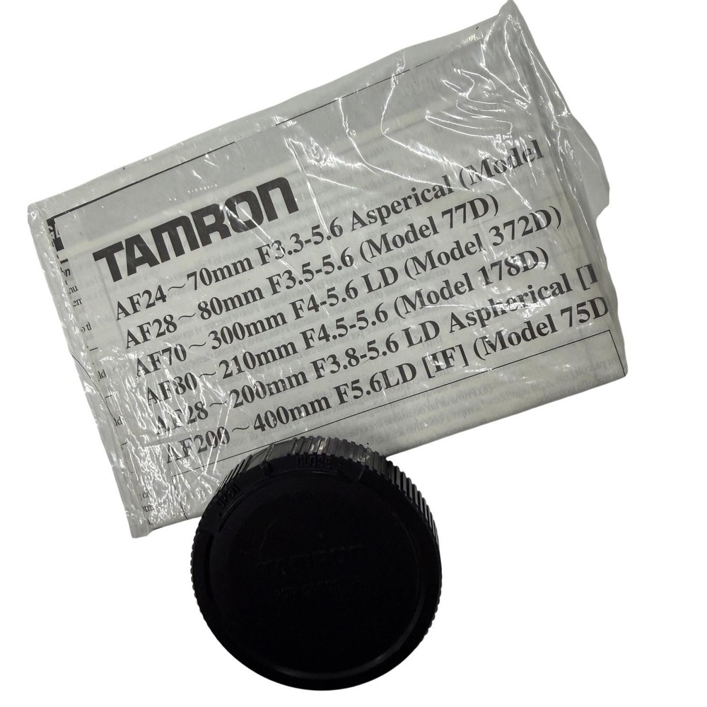 Tamron Rear Lens Cap for Minolta AF Sony A Mount with Instruction Manual Sheet